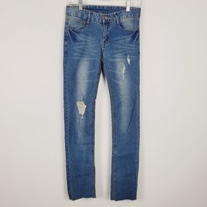 SKEEN & J This Is Jeans Distressed Skinny Jeans